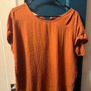 Rust, Short Sleeved Top